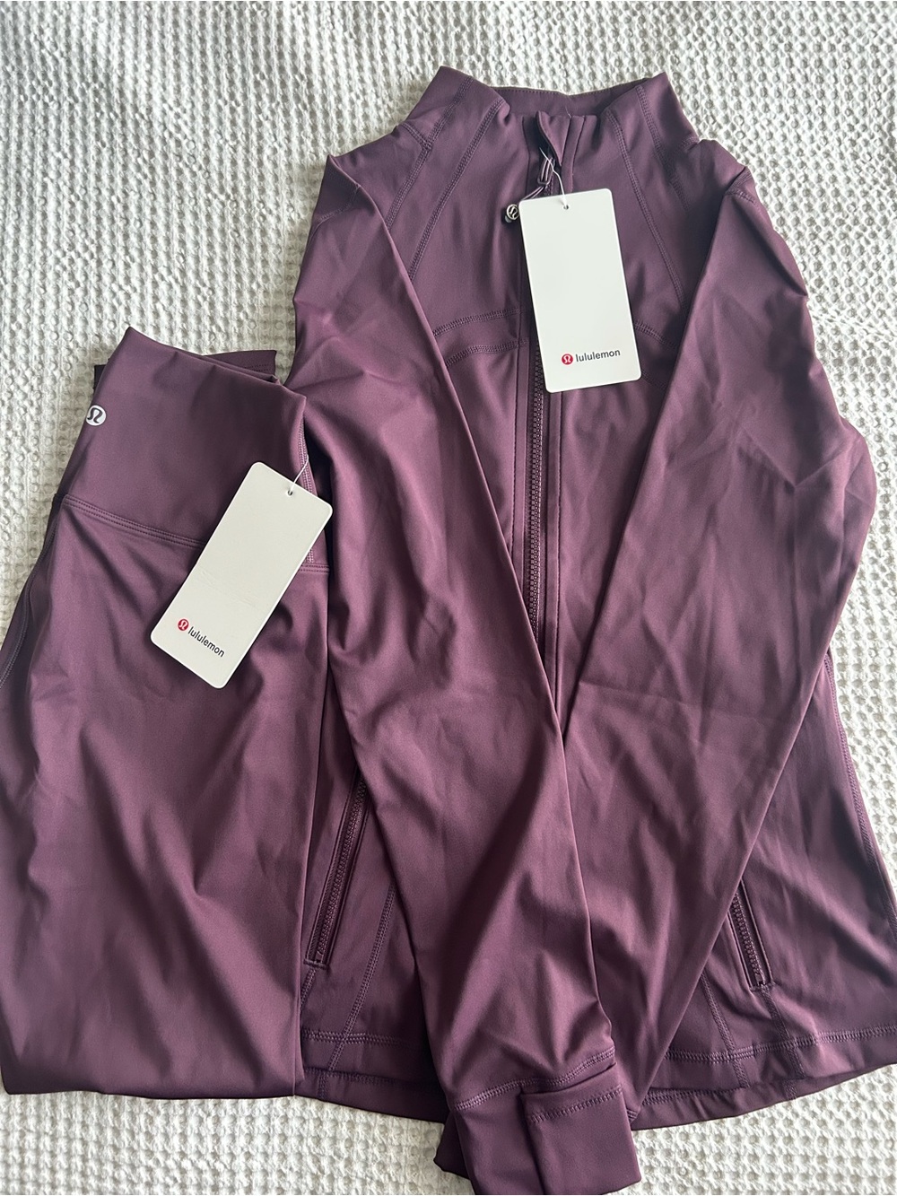 lululemon athletica Plum Zip Front Athletic Jacket